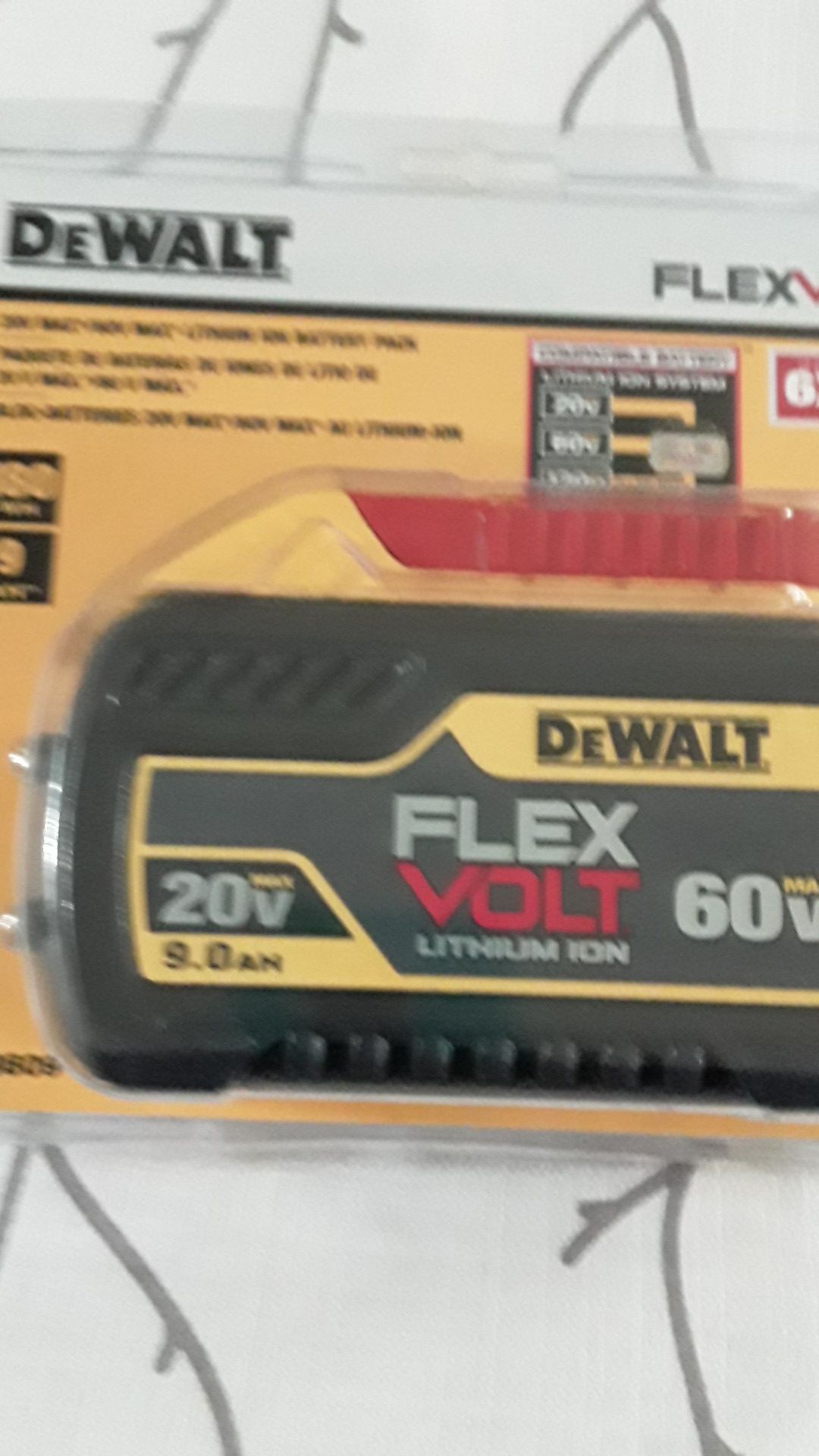 DeWalt flexvolt battery