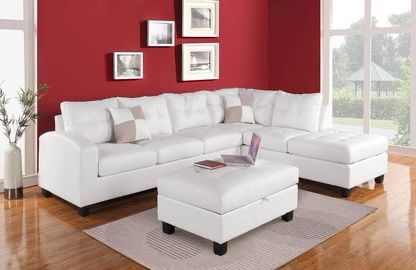 Brand New White Reversible Sectional