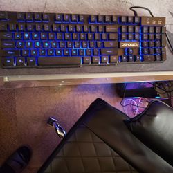 DBPower K928 Gaming Keyboard LED Three Color Backlot USB RGP