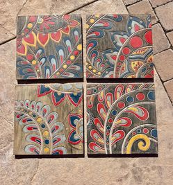 Beautiful Boho Wooden Panels for hanging