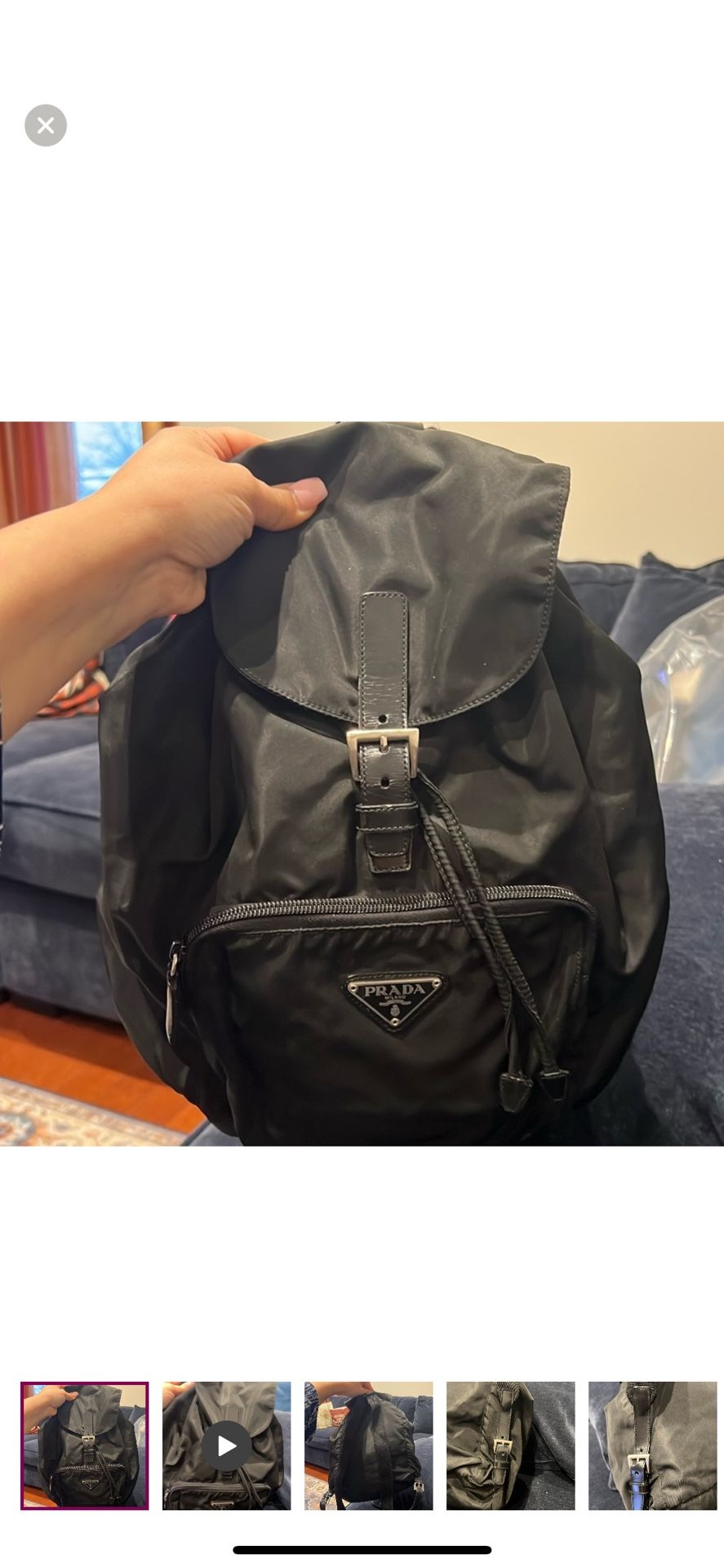 Authentic Prada nylon Backpack