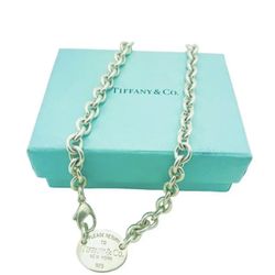 Please Return To Tiffany &co Silver Necklace 