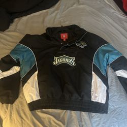 Jacksonville Jaguars NFL Pullover Jacket (L) Vintage Style