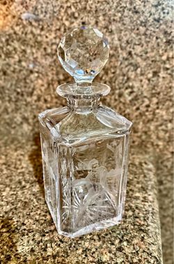 Edinburgh Crystal "Golfer" decanter,