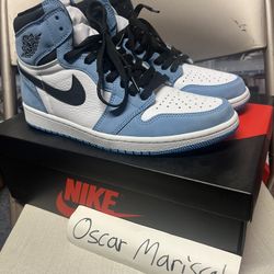 Used Air Jordan 1 University Blue Size 10 
