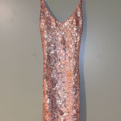 Forever 21 Rose Gold Sequin dress