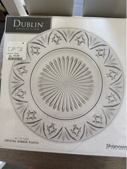 Crystal dinner plates