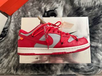 University red off white dunks 10.5