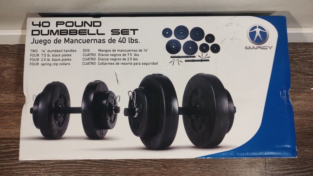 40 Pounds Dumbbell Set 