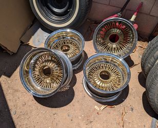 13x7 Spoke Wire Wheels
