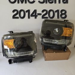 GMC Sierra 2014-2018 Headlights 