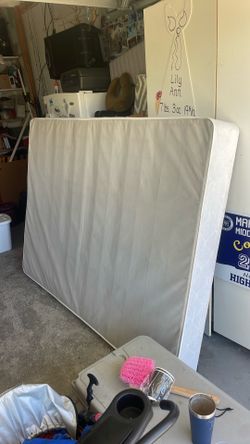 Queen box spring mattress free