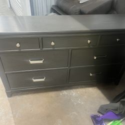 Dresser With Mirror And Night Stand 