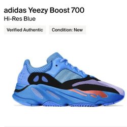 Yeezy Boost 700 Hi-Res Blue Size 6