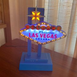 Las Vegas Welcome Flashing Desk Sign 