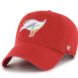 47 Men's Red Tampa Bay Buccaneers Pride Clean Up Adjustable Hat