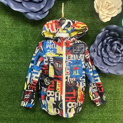 Tommy Hilfiger Colorful Hooded Zip Up Size 4
