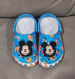 Disney Lite Up Crocs for Kids - Mickey and Friends Clogs - Blue