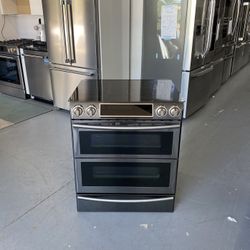 Samsung Stainless Steel Flex Duo Slide-In Range - NE58KWS IEE T