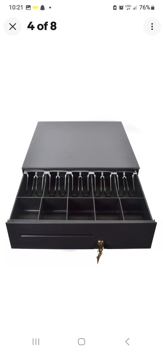 Cash Drawer W/Till & 2 Keys