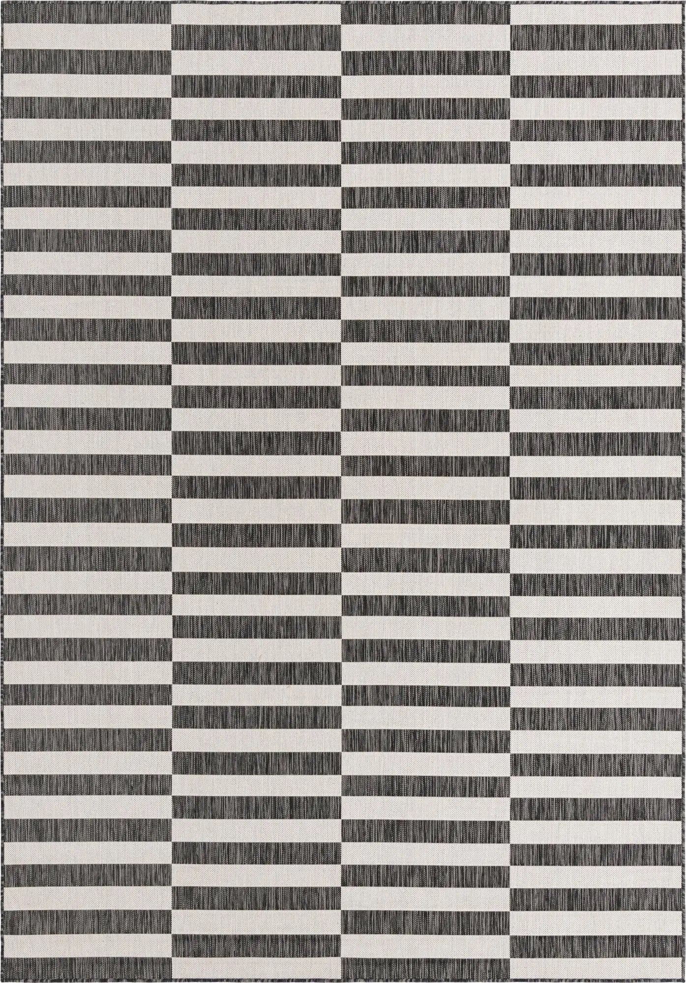 8’ x 11’ 4” Outdoor Striped Rug