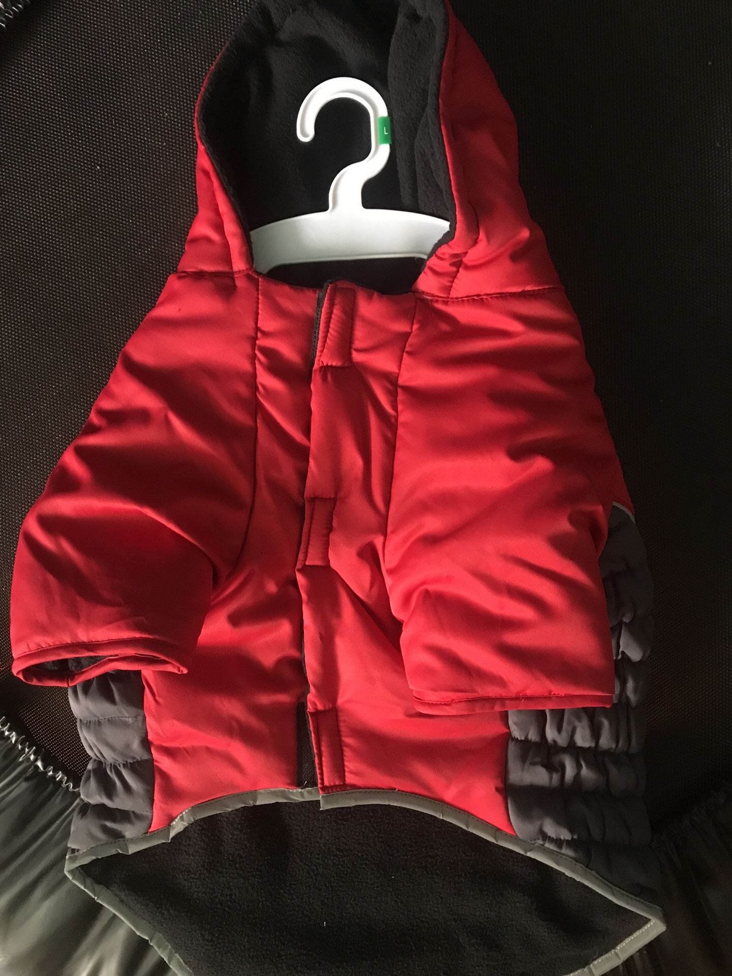 kong fleece lined puffer coat L