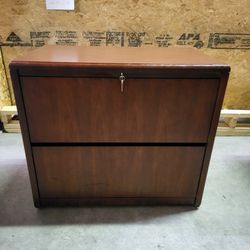 OFS Lateral 2-Drawer Filing Cabinet with Key