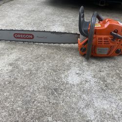  Husqvarna Chainsaw 28” With Extra 24” Blade And Chain