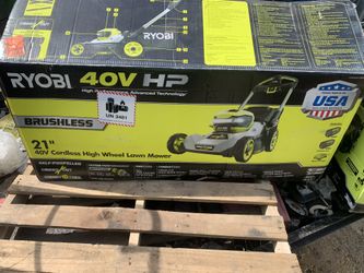 40 Volt Ryobi Brushless Electric Lawnmower 