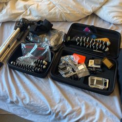 Go Pro 3+ Lot With Mounts And Stands 