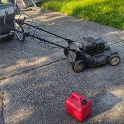  As Is    Was Working.   Bad Tire Good Horse Power Lawnmower Lawn Mower 