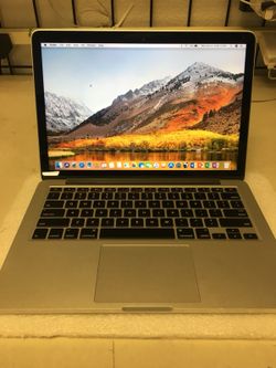 MacBook Pro Retina 13” 2.4ghz i5 256gb SSD 8gb RAM Late 2013 with Microsoft office 2016 Origina 60w MagSafe 2 -Mac OS High Sierra 10.13.1
