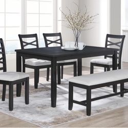 Dining Table Set With Bench 