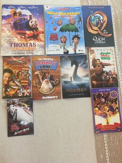 Vintage Kid’s Movies Activity Books (get all 9 for only $6)