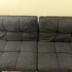 Memory Foam Black Futon 