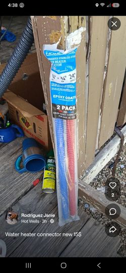 Water heater hoses