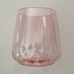 37 Pack Rhombus Plastic Wine Glasses