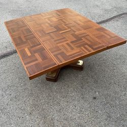 Teak Wood Drop Leaf Coffee Table 