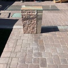 Glass Top With Pedestal Can Be Used In Any Room