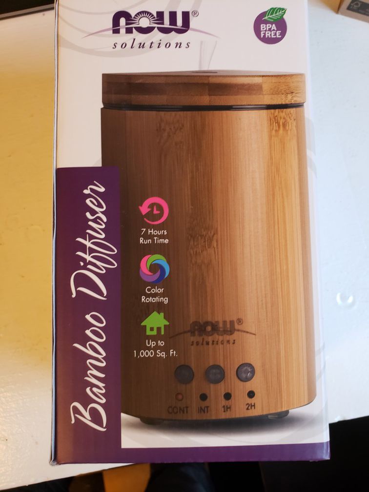 NOW Bamboo oil diffuser *brand new