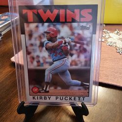 Minnesota Twins Eighty Six Topps Baseball Cards Team Set 