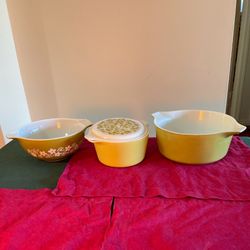 Vintage Pyrex Retro Mixing Bowls