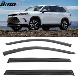 Fits 2024-2025 Lexus TX350 Toyota Grand Highlander Window Visors Deflectors Tape-On
