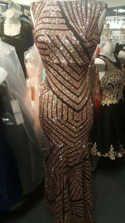 Black and gold dress