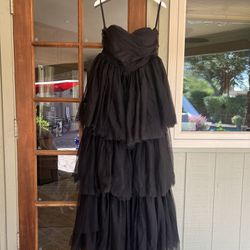 Sleeveless Corset Black Dress