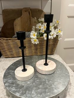 Hearth and Hand set of 2 candle holders $15