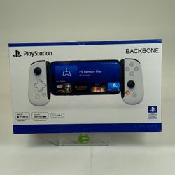 New Backbone PLAYSTATION Black/White BB-51-P-WS-V2 Controller For Playstation 5 
