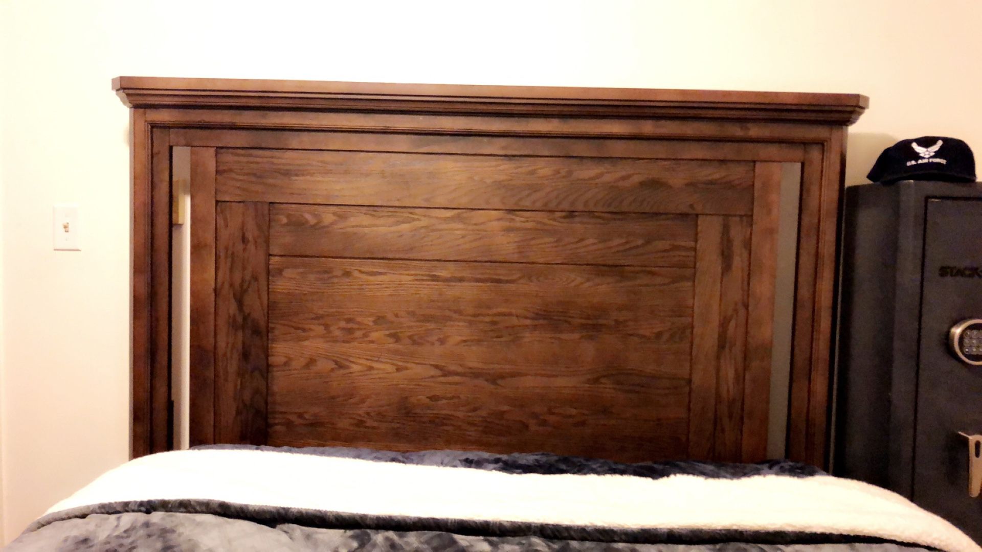 Bed frame w/ mattress and box spring