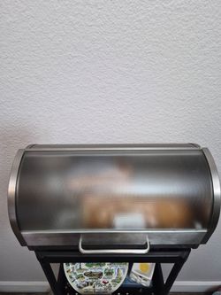 Stainless Steel Roll-Top Bread Box