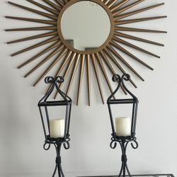 Set of 2 Southern Living Natchez St. Metal Lanterns